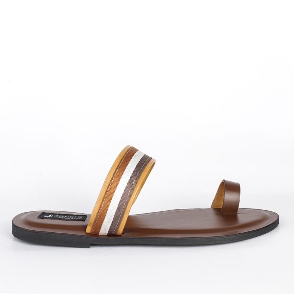 Male Leather Open Top Palm Slippers in Nigeria