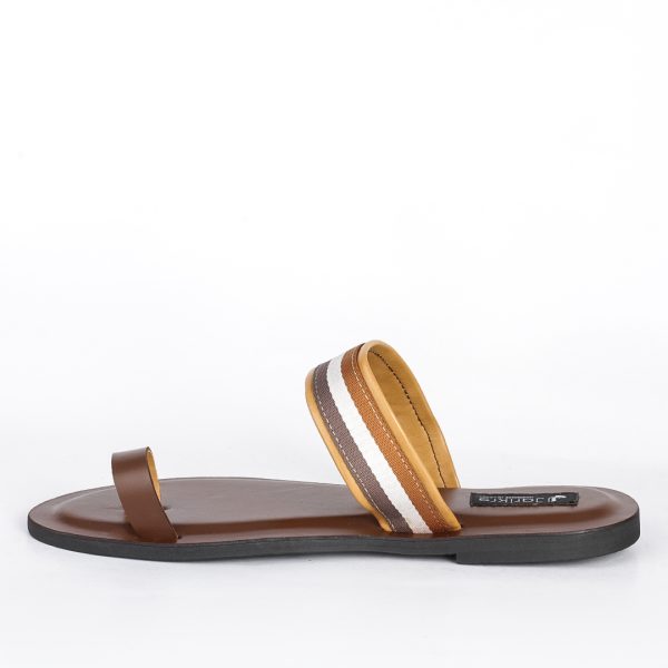 Male Leather Open Top Palm Slippers in Nigeria