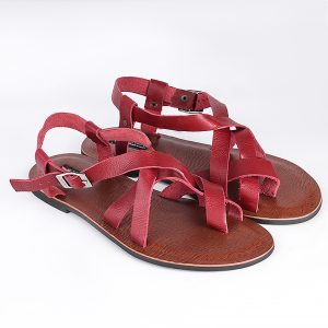 Male Leather Basket Sandals with Buckle in Nigeria