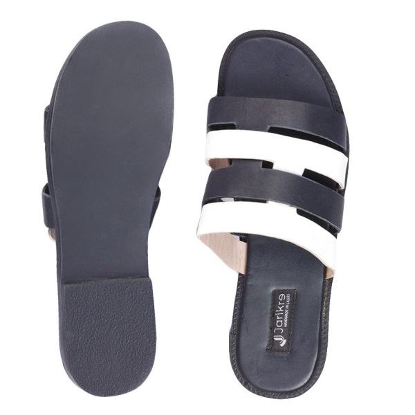 Male Monochrome Straps Slippers in Nigeria