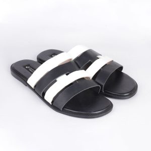 Male Monochrome Straps Slippers in Nigeria