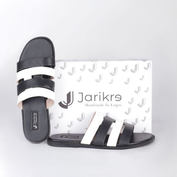 Male Monochrome Straps Slippers in Nigeria