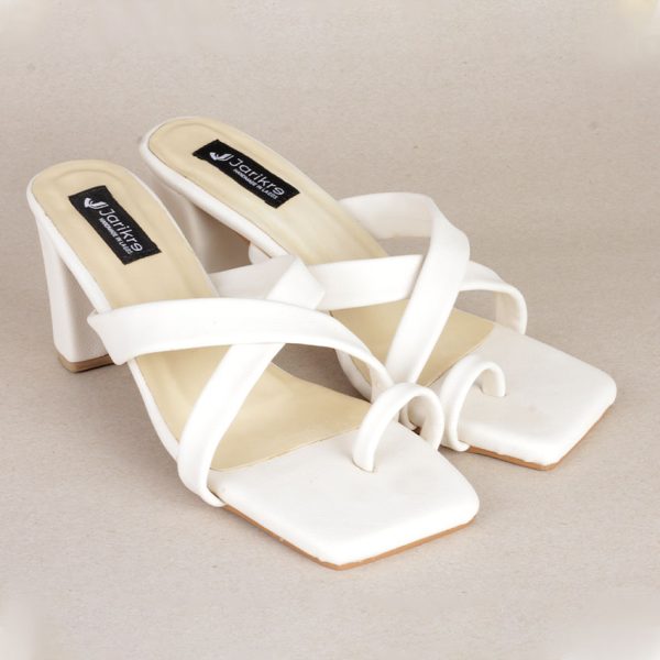 Female open toe square Heel Shoes in Nigeria