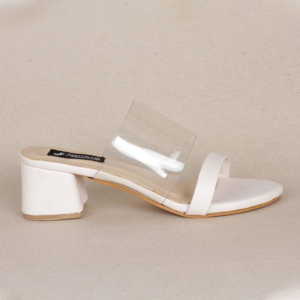 Female Transparent upper strap Heel Shoes in Nigeria