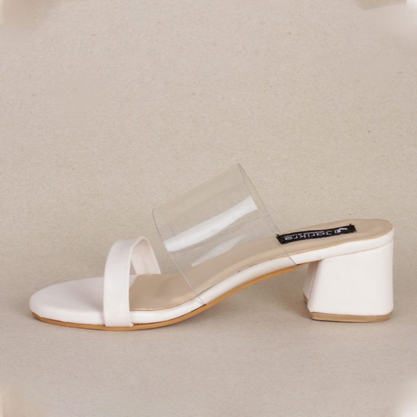 Female Transparent upper strap Heel Shoes in Nigeria