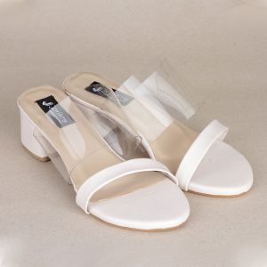 Female Transparent upper strap Heel Shoes in Nigeria