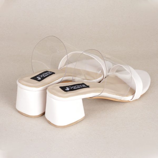 Female Transparent upper strap Heel Shoes in Nigeria