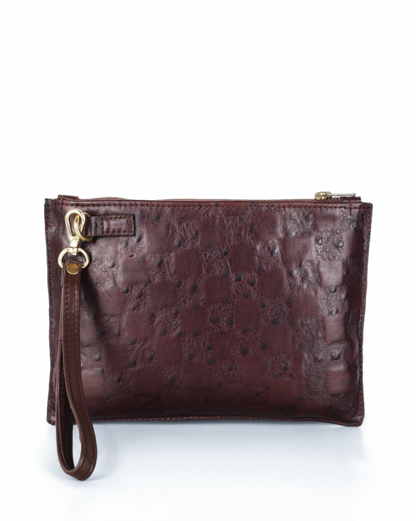 Unisex Patterned Leather Purse