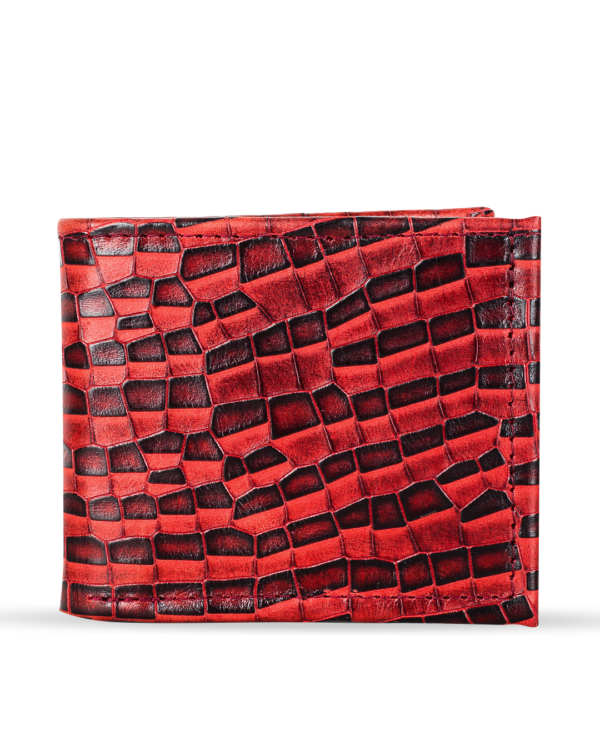 Unisex Patterned Leather Wallet