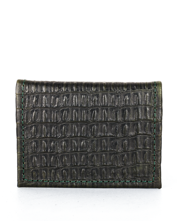 Unisex Patterned Leather Card Holder