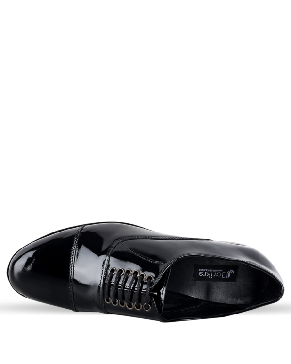 Male Patent Leather Oxford Shoes - Black