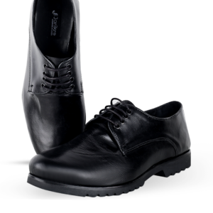 Male Smooth Leather Debry Shoes - Black