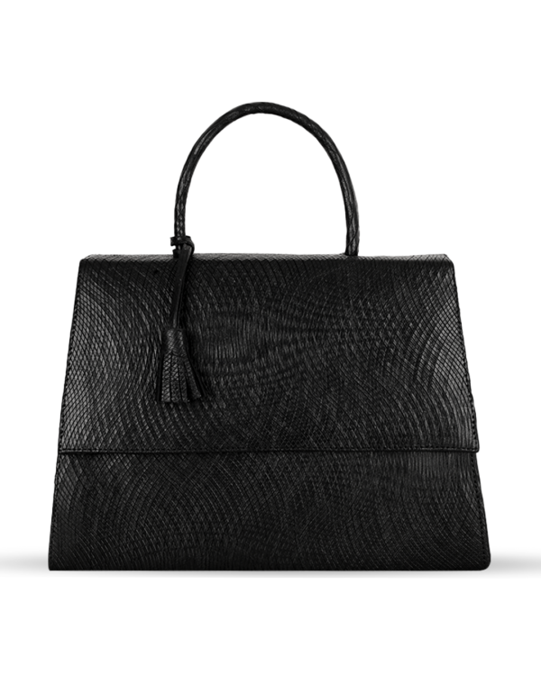 Female Leather Hand Bag - Black