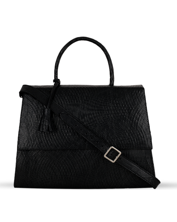 Female Leather Hand Bag - Black