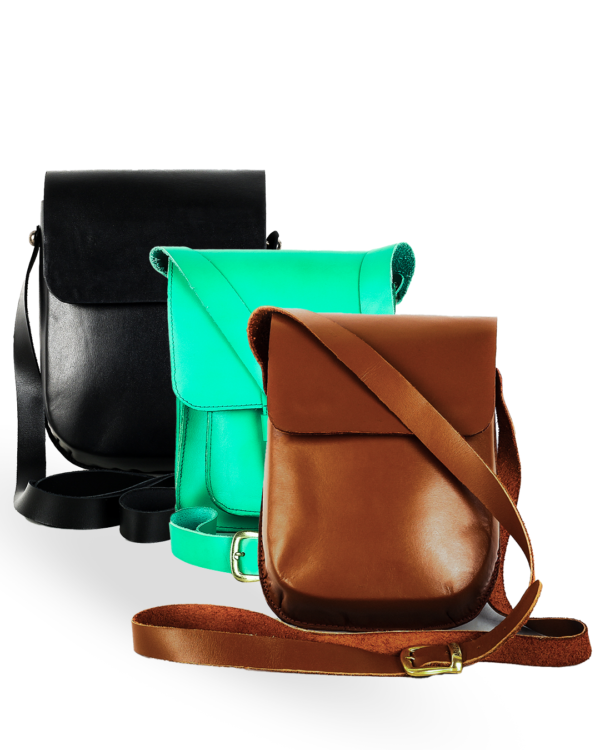 Unisex Leather Crossbody Sling Bag