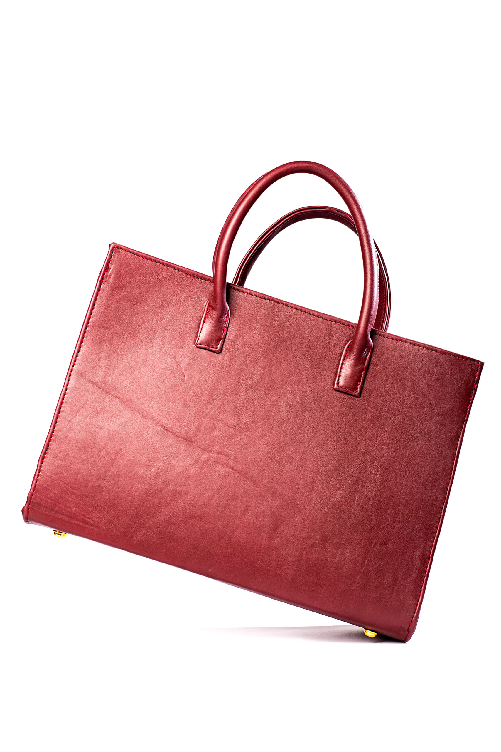 Burgundy Leather Laptop Bag