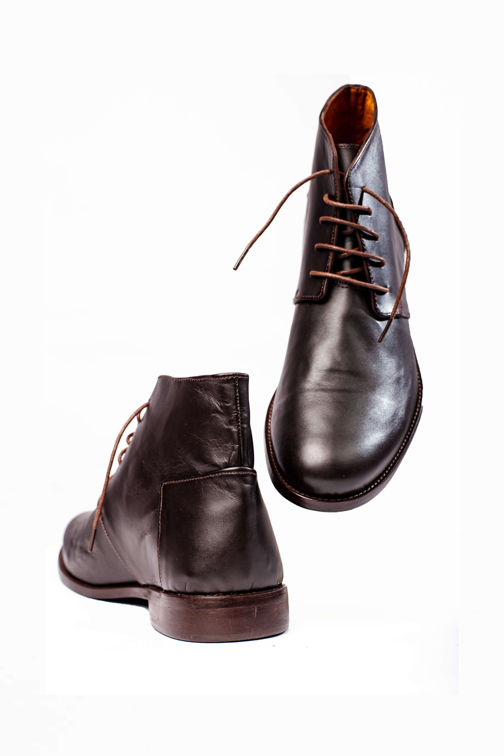 Mens Leather Chukka Boots in Nigeria (Dark Tan)