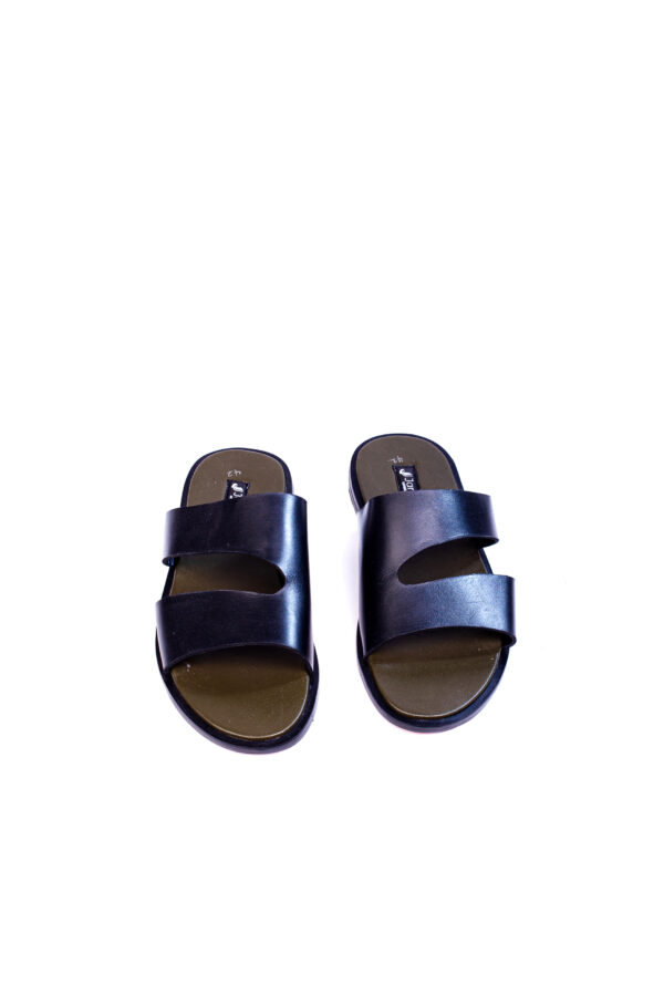 Jarikre Atlas Double-Strap Leather Slide in Nigeria