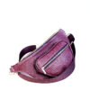 Jarikre Croc-Embossed Leather Sling Bag Burgundy | Premium Leather Crossbody Bag Nigeria