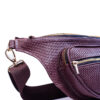 Jarikre Croc-Embossed Leather Sling Bag Burgundy | Premium Leather Crossbody Bag Nigeria