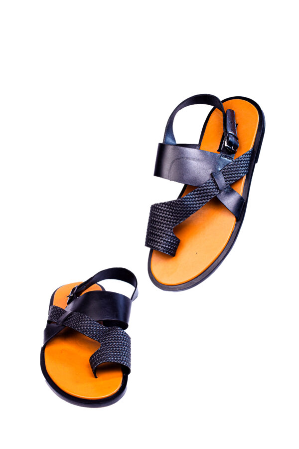 Jarikre Kora Woven Leather Sandals for Men in Nigeria