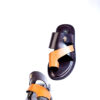 Jarikre Monarch Cross-Strap Leather Sliders in Nigeria