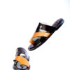Jarikre Monarch Cross-Strap Leather Sliders in Nigeria