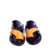 Jarikre Monarch Cross-Strap Leather Sliders in Nigeria