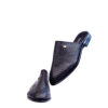 Jarikre Noir Woven Leather Mule for Men in Nigeria | Luxury Black Leather Slip-On Shoe