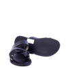 Jarikre Obsidian Cross Strap Leather Slides for Men | Premium Leather Slippers Nigeria