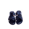 Jarikre Obsidian Cross Strap Leather Slides for Men | Premium Leather Slippers Nigeria