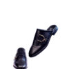 Jarikre Obsidian Horsebit Mule Loafers | Luxury Black Leather Men’s Shoes Nigeria