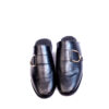 Jarikre Obsidian Horsebit Mule Loafers | Luxury Black Leather Men’s Shoes Nigeria