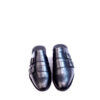 Jarikre Sovereign Double Monk Strap Leather Half Shoes