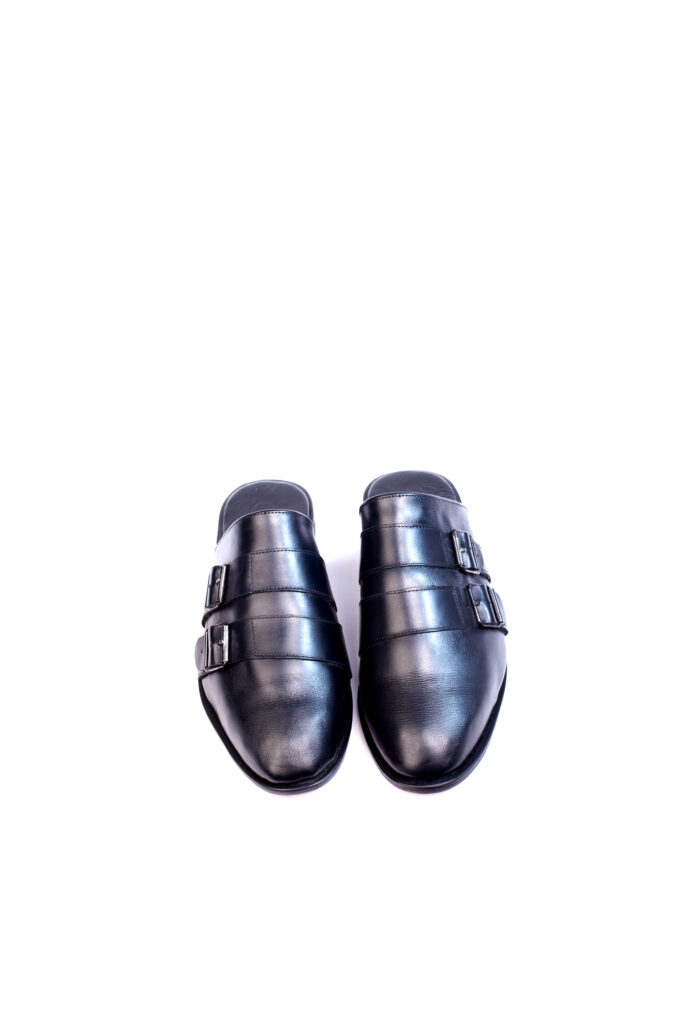 Jarikre Sovereign Double Monk Strap Leather Half Shoes