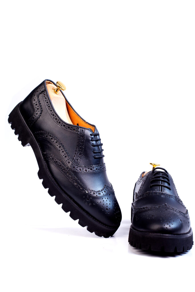 Jarikre Titan Brogue Lug Sole Leather Shoes for Men | Premium Men’s Leather Shoes Nigeria