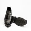 Jarikre black penny loafers for men on white background