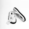 Jarikre white thong slippers for men on white background