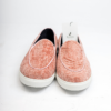 Jarikre pink textured slip on loafers for men on white background