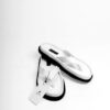 Jarikre white thong slippers for men on white background